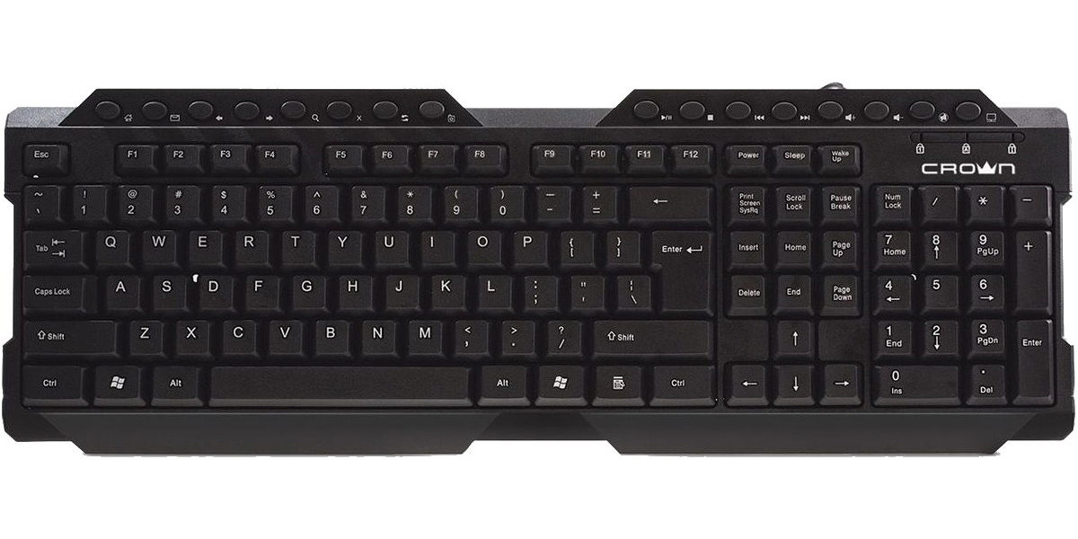 Проводная клавиатура Crown CMK-157T Black (CM000003428)