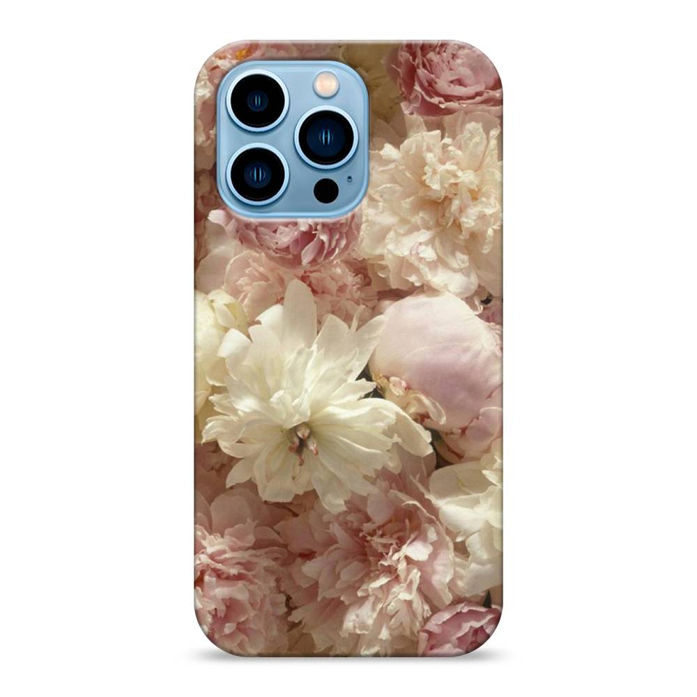 

Пластиковый чехол "Пионы светлые" на Apple iPhone 13 Pro, 14320-6