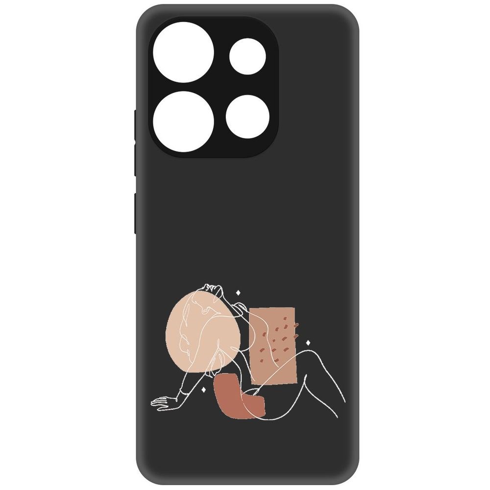

Чехол-накладка Софт Чувственность для Infinix Smart 7, Черный