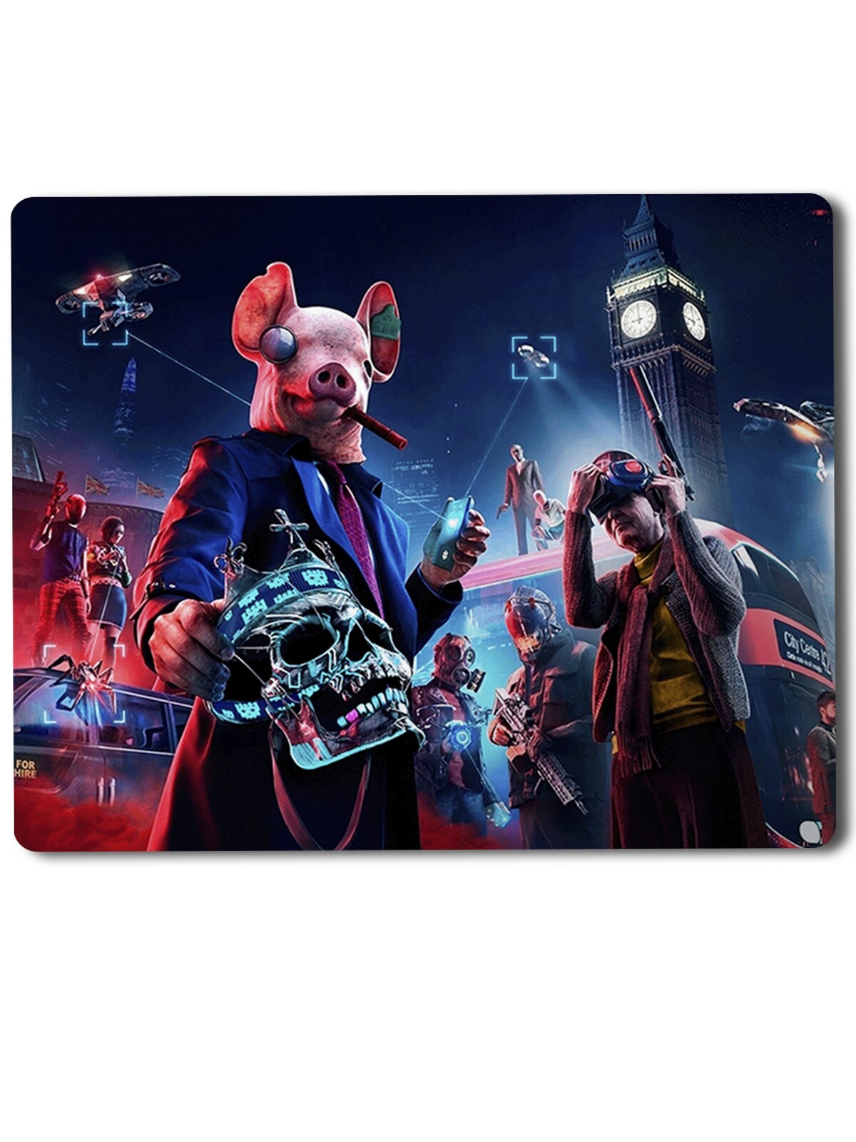 

Геймерский коврик Watch Dogs Legion -5, Watch Dogs Legion (ватч догс, легион, персонаж, кибер, хакеры, маски, анонимы) -5