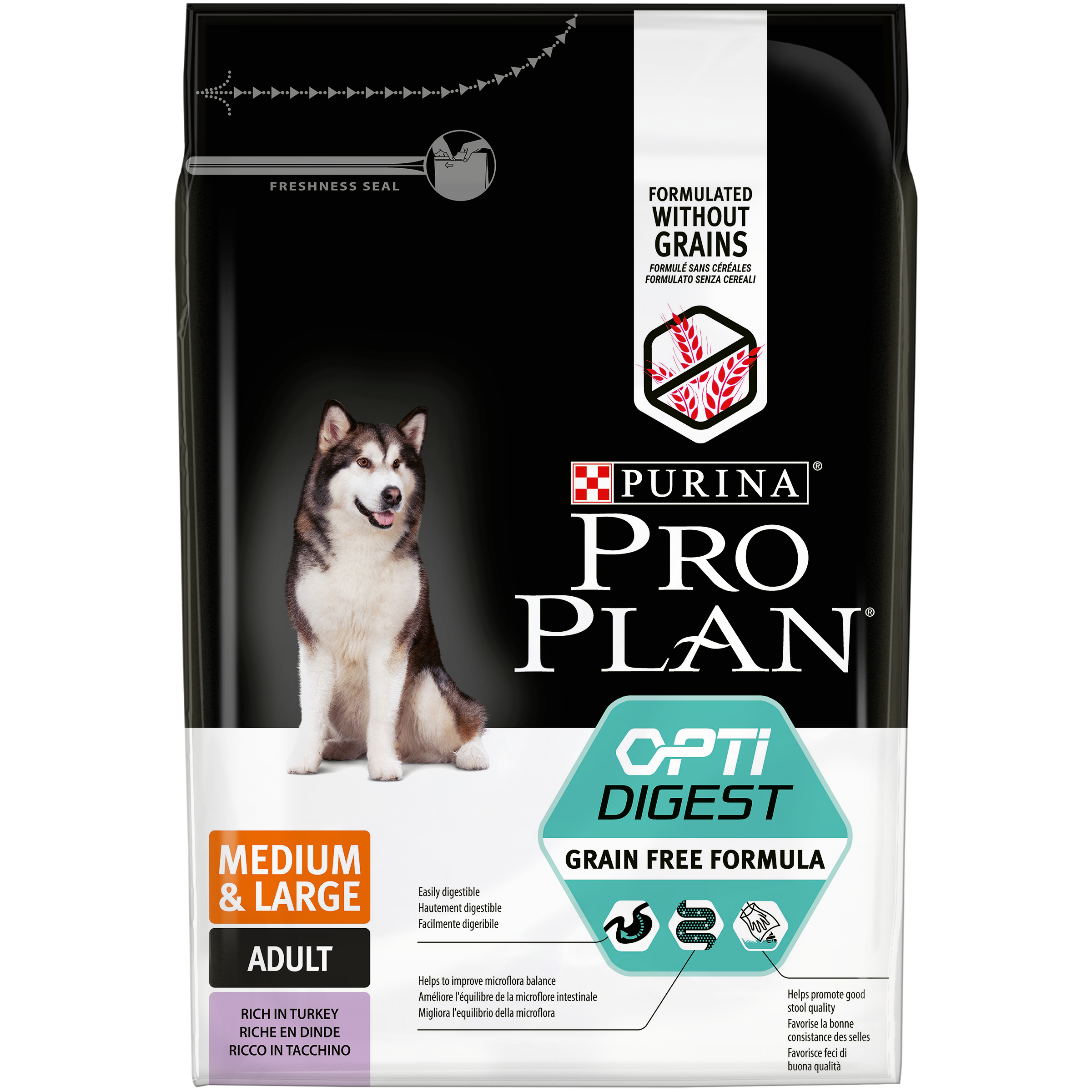 фото Сухой корм для собак pro plan optidigest grain free, с чувств.пищевар., индейка, 2,5кг