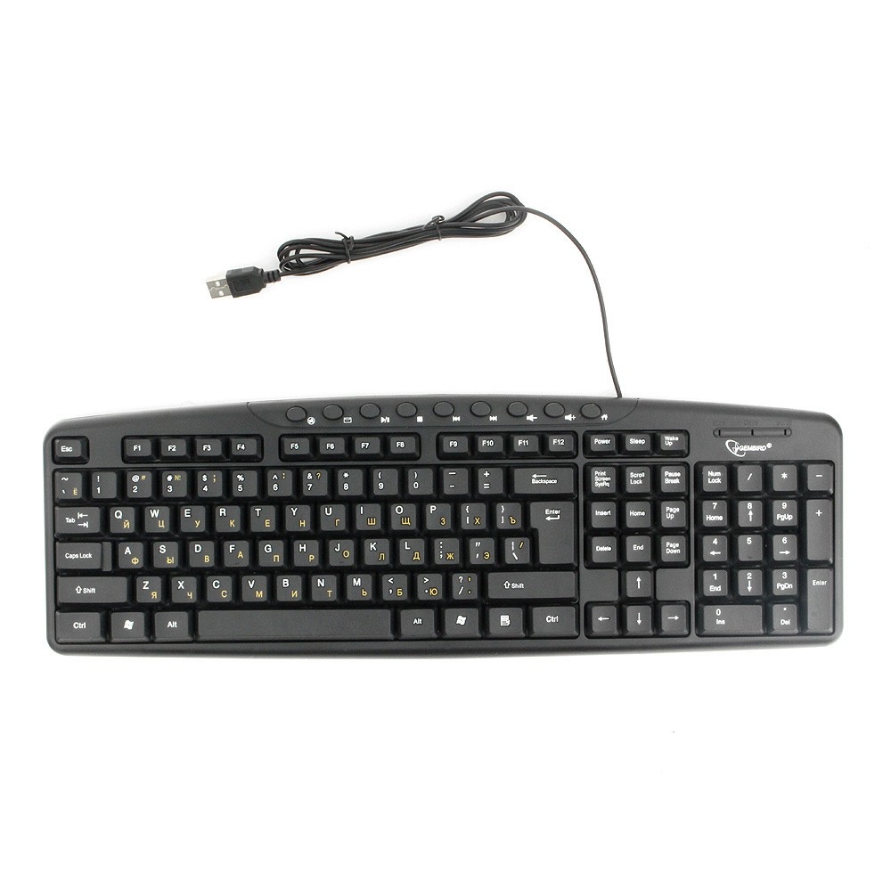 

Клавиатура Gembird KB-8340UM-BL Black USB, KB-8340UM-BL