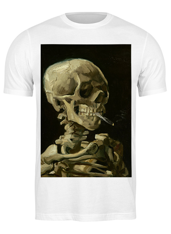 

Футболка мужская Printio Череп с горящей сигаретой (винсент ван гог) белая 3XL, Белый, Череп с горящей сигаретой (винсент ван гог)