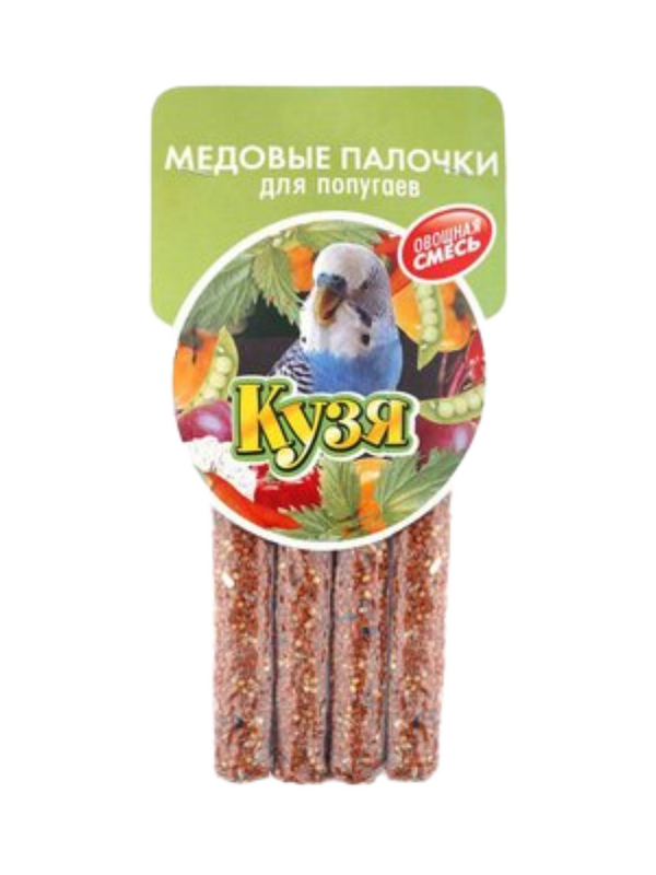 Лакомство для попугаев Кузя, овощная смесь 4 шт