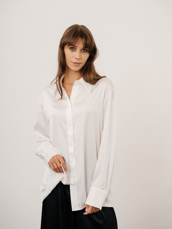 Блуза женская Модный дом Виктории Тишиной Эфи белая XL