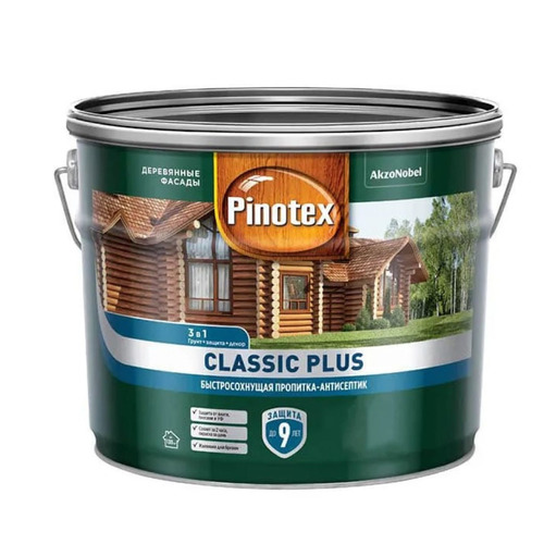 Пропитка-антисептик PINOTEX Classic Plus красное дерево, 9л [5479762] пропитка антисептик pinotex classic plus красное дерево 9л [5479762]