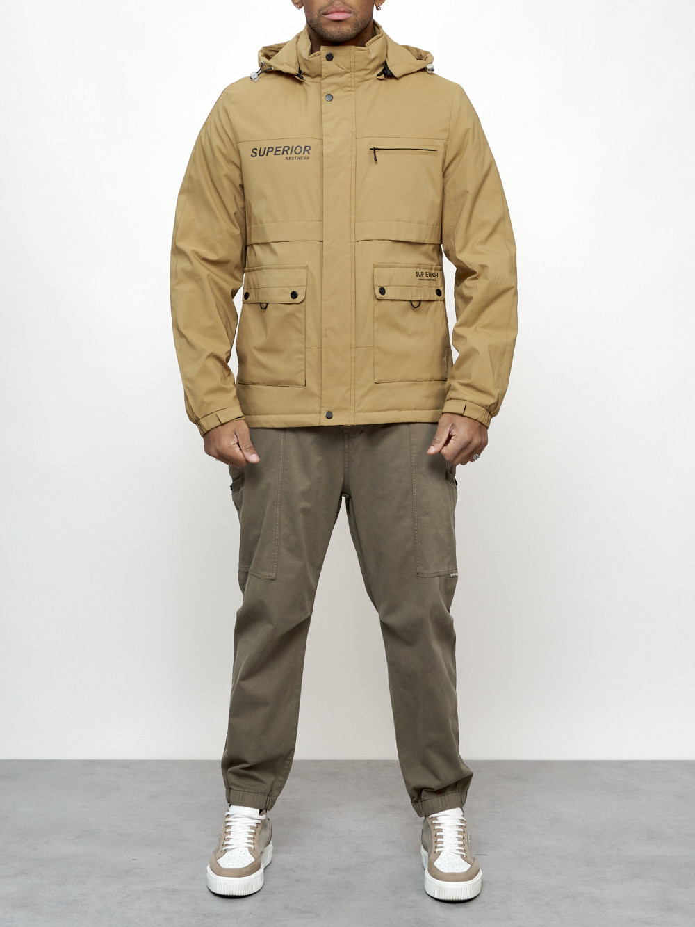 Куртка мужская MG AD88029 бежевая M