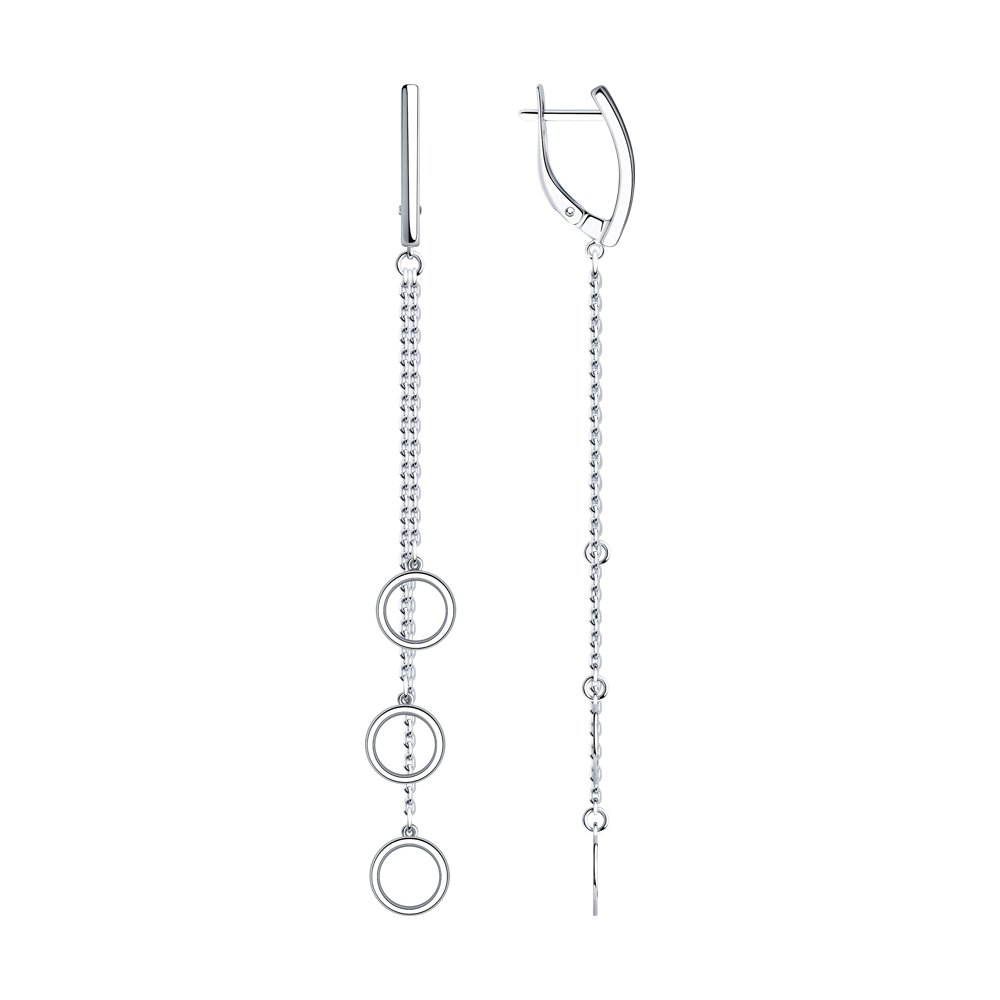 

Серьги женские из серебра SOKOLOV 94024290, без вставки, 94024290