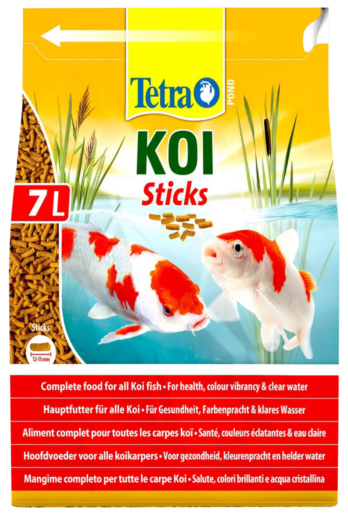 фото Корм для прудовых рыб tetra pond koisticks, палочки, 7 л