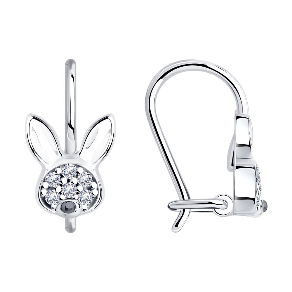 

Серьги из серебра Diamant 94-120-00986-1, фианит, 94-120-00986-1