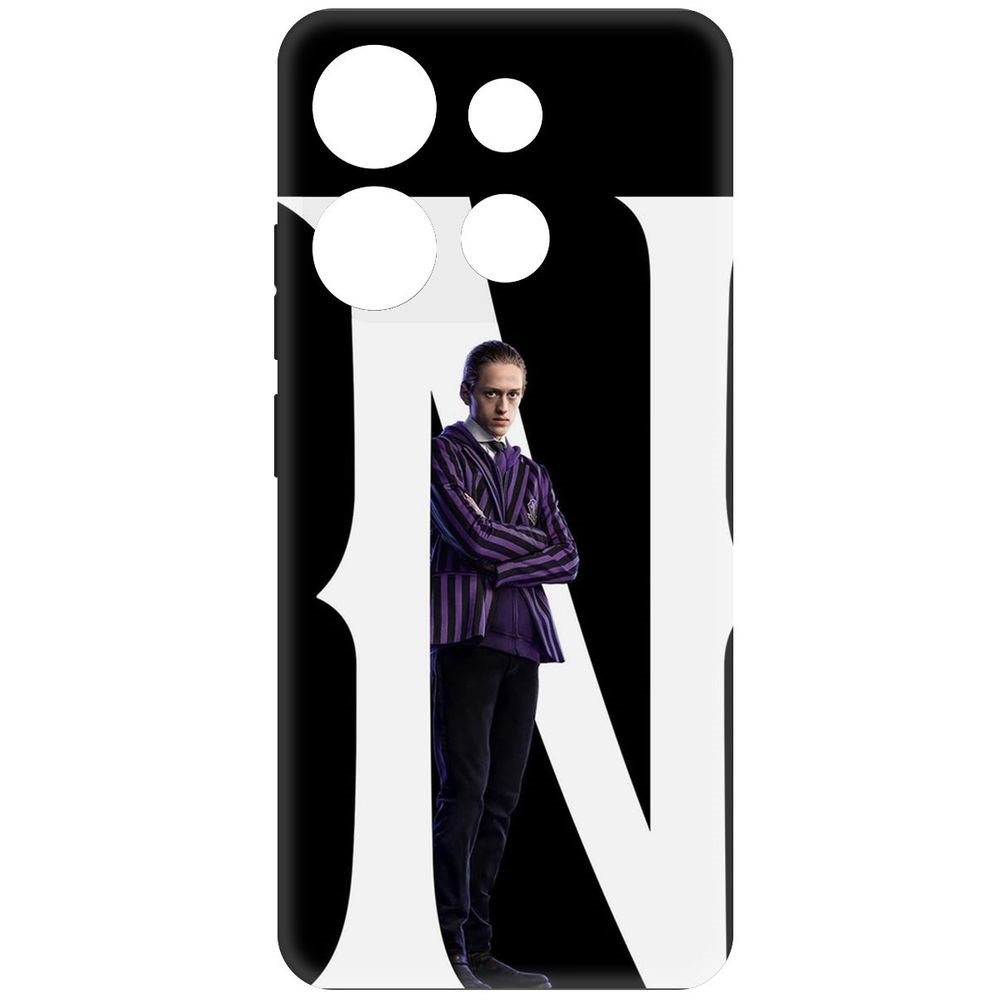 

Чехол-накладка Софт Уэнсдей Аддамс - Ксавье для Infinix Smart 7, Черный