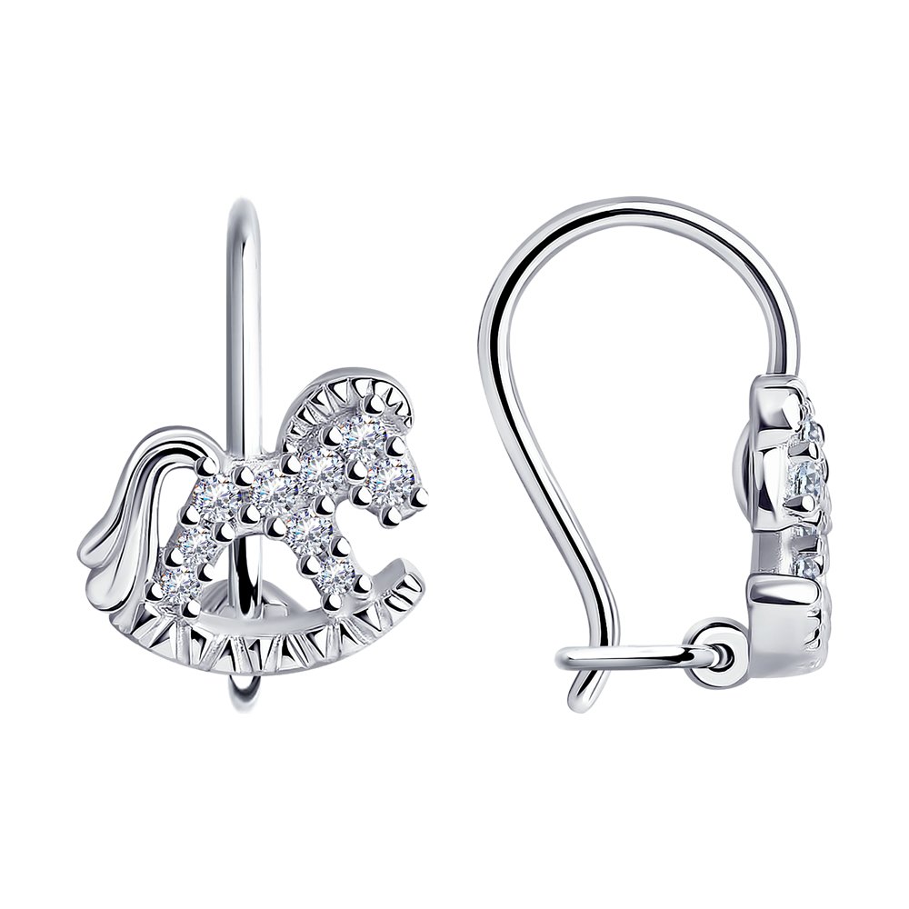 

Серьги из серебра Diamant 94-120-00988-1, фианит, 94-120-00988-1