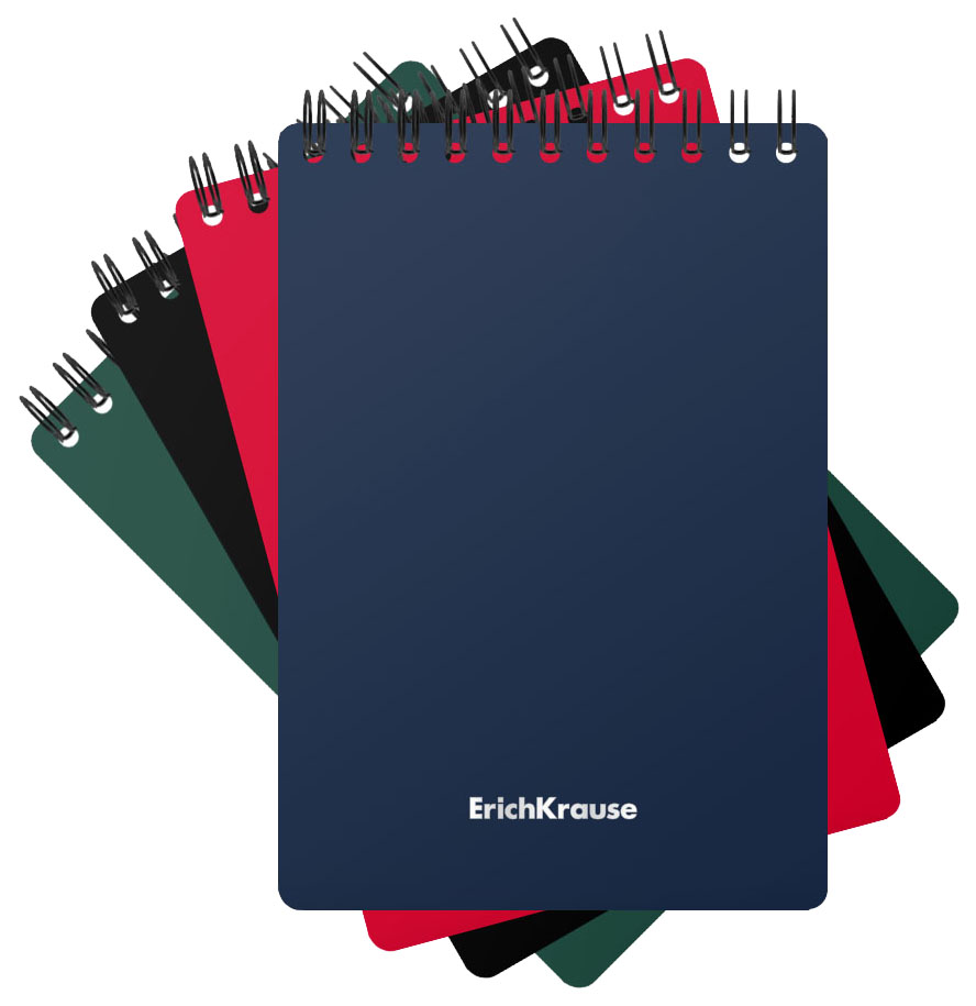 

Блокнот ErichKrause А5, 60 л в клетку, на гребне Classic, пластиковая обложка, блок офсет