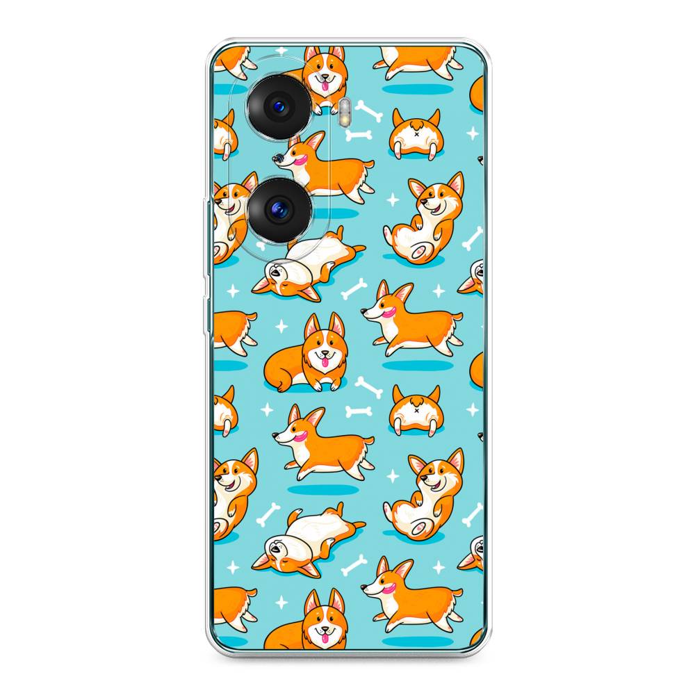 

Чехол Awog на Honor 60 Pro "Веселые корги", Разноцветный, 6106750-2