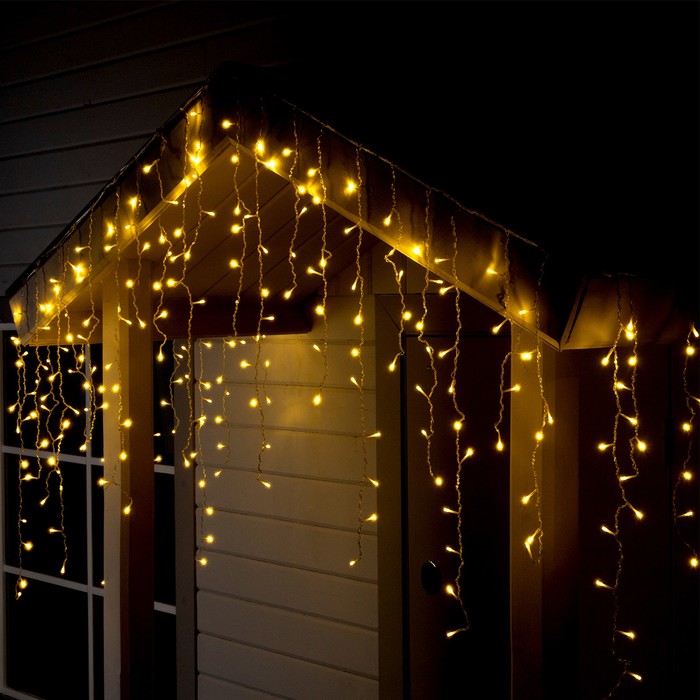 

Гирлянда «Бахрома» 3  0.9 м, IP44, УМС, прозрачная нить, 232 LED, свечение белое, 220 В, 2361649