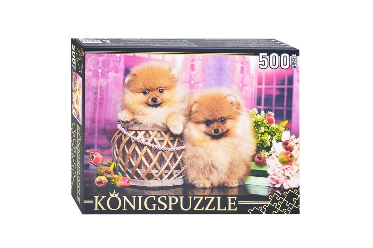 Пазлы Konigspuzzle Два померанских шпица, 500 элементов ШТK500-3578