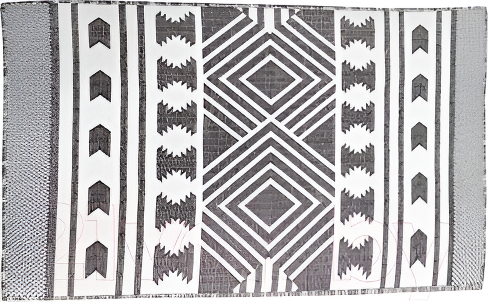 Коврик Swed house серый с рисунком, материал: полиэстер арт.34.10.6793