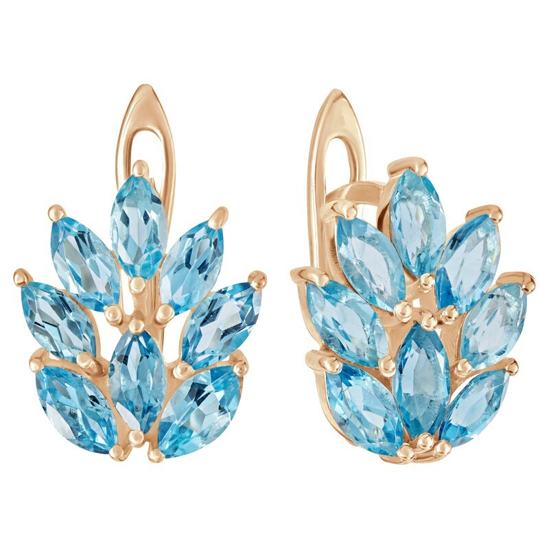 

Серьги из серебра с топазом LAZURIT-ONLINE 8513PG, 8513PG