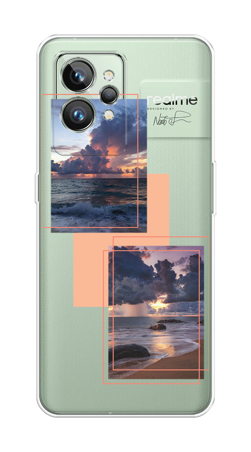

Чехол на Realme GT 2 Pro "Sky collage", Розовый;прозрачный;синий, 258650-1
