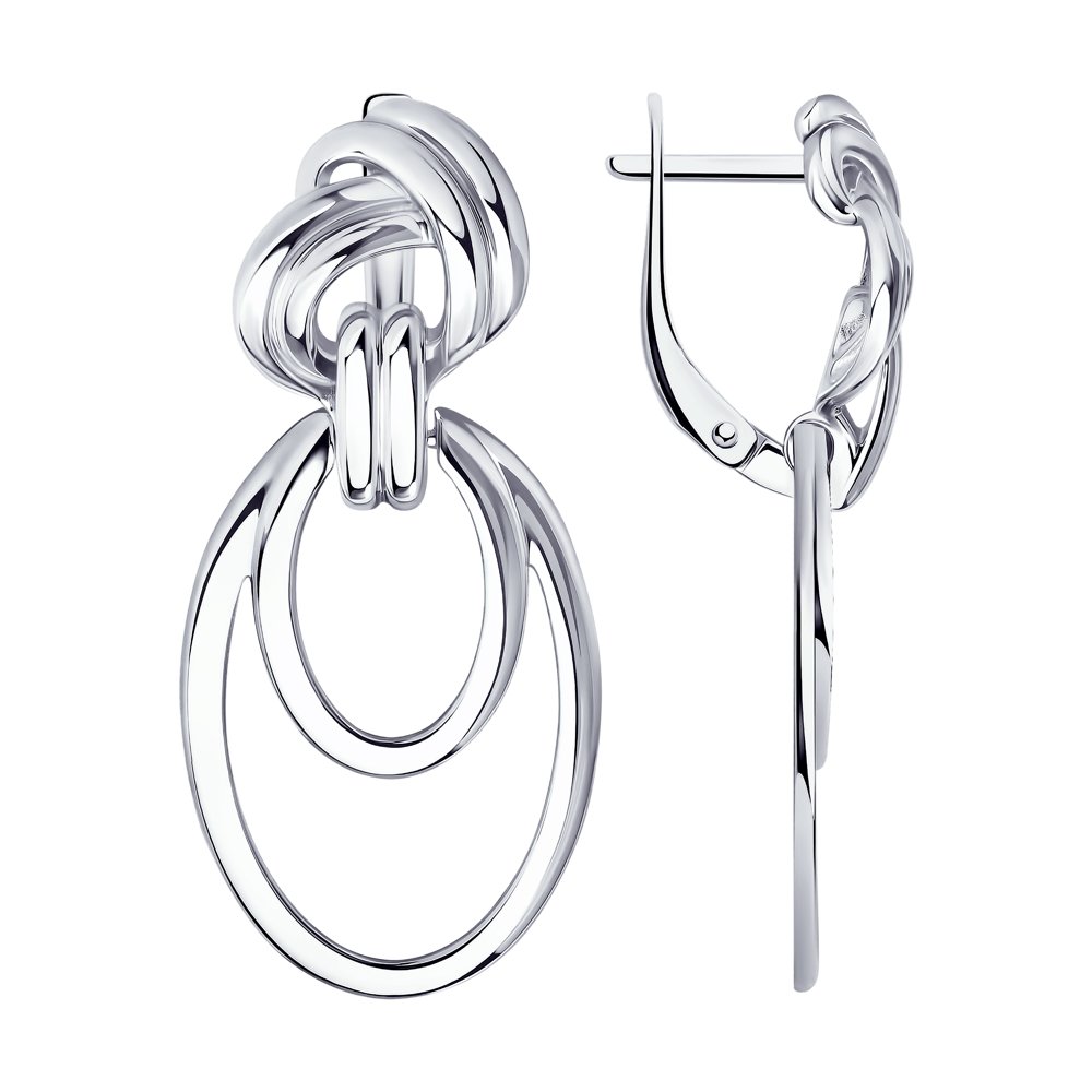 

Серьги женские из серебра SOKOLOV 94024355, без вставки, 94024355