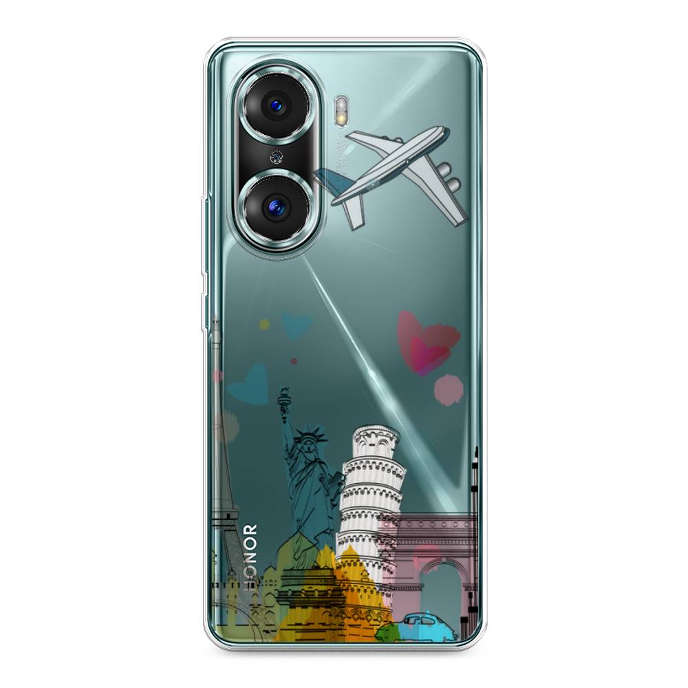 

Чехол Awog на Honor 60 Pro "Самолет путешествий", Разноцветный, 6106750-10