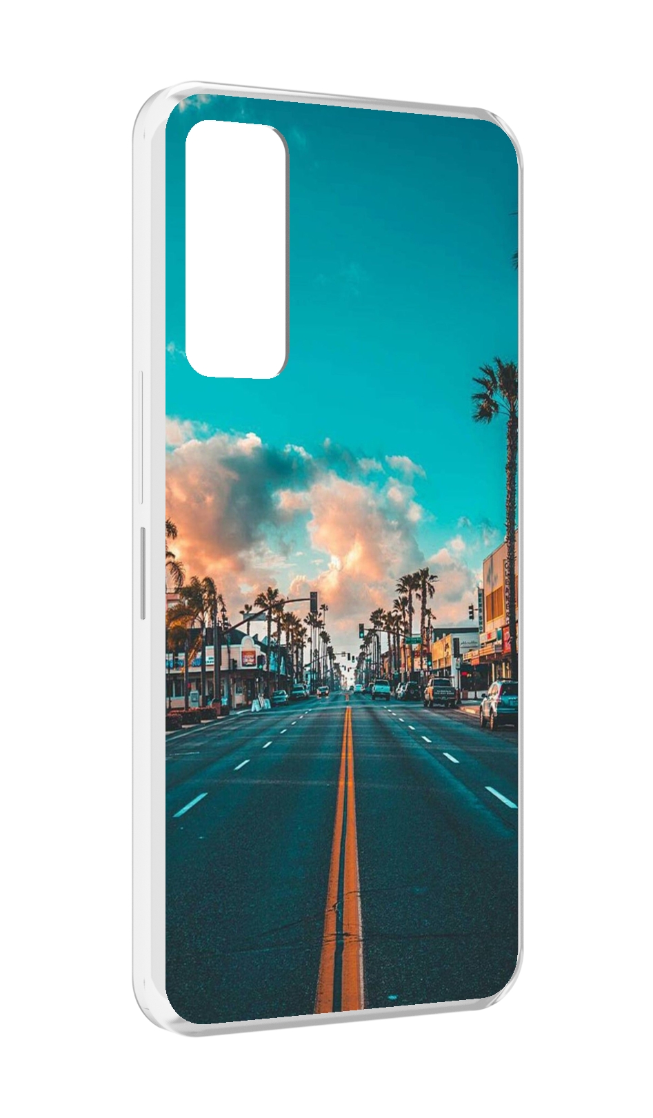 

Чехол MyPads дорога-в-лос-анджелес для TCL 30 / TCL 30 5G / TCL 30+ plus, Прозрачный, Tocco