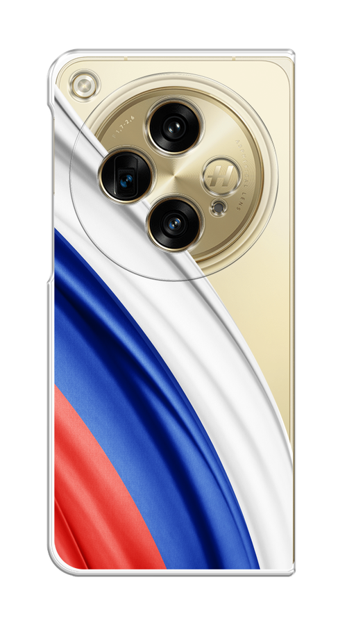 

Чехол на Oppo Find N3/OnePlus Open "Флаг России уголок", Белый;синий;красный;прозрачный, 2515550-1