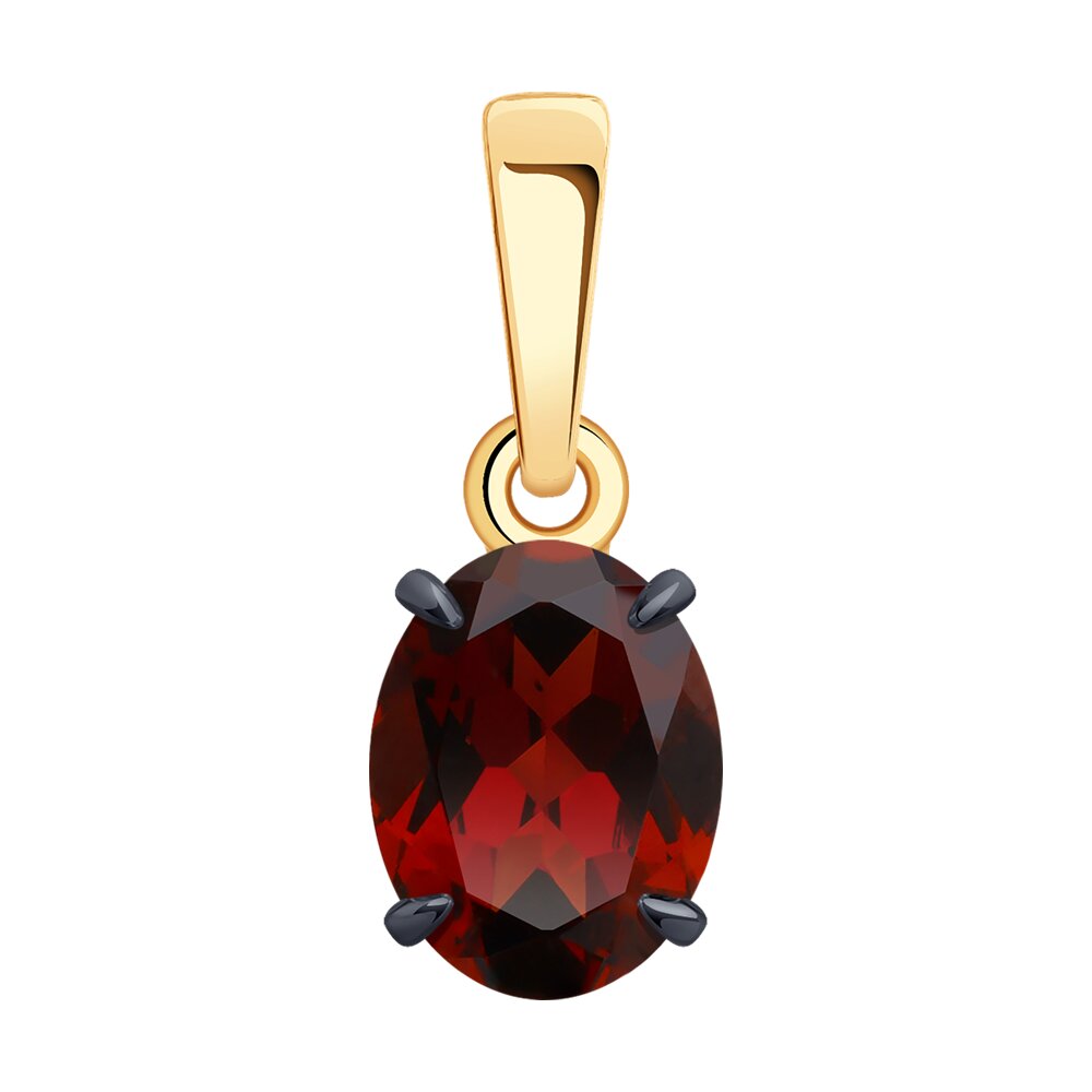 

Кулон из красного золота Diamant 51-330-01929-2, гранат, 51-330-01929-2
