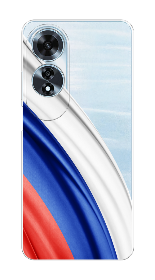 

Чехол на Oppo A60 "Флаг России уголок", Белый;синий;красный;прозрачный, 2516950-1