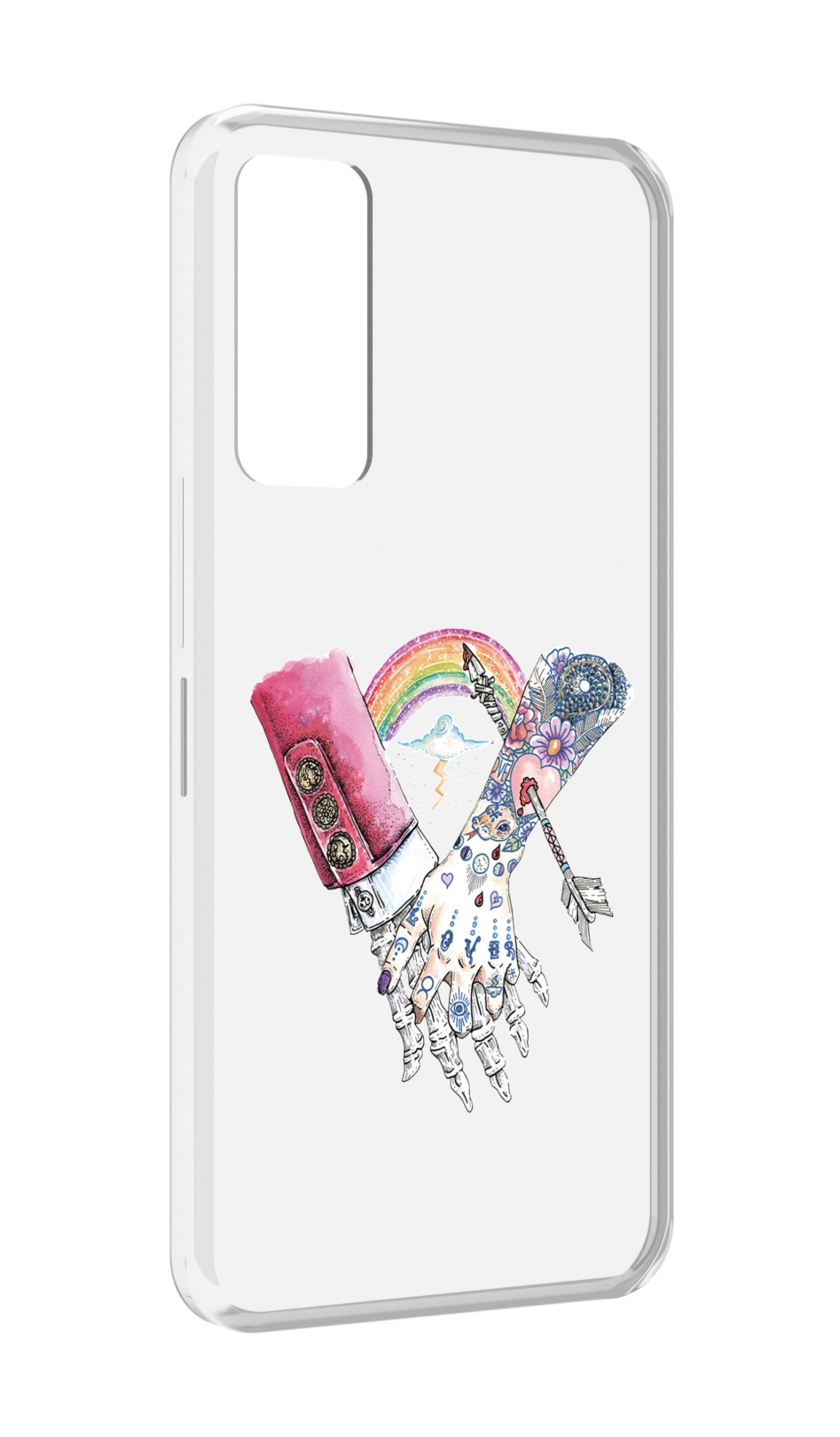 

Чехол MyPads абстракция руки в татуировках для TCL 30 / TCL 30 5G / TCL 30+ plus, Прозрачный, Tocco