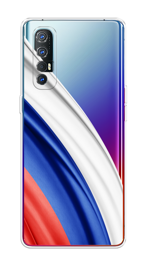 

Чехол на Oppo Reno 3 Pro "Флаг России уголок", Белый;синий;красный;прозрачный, 252550-1