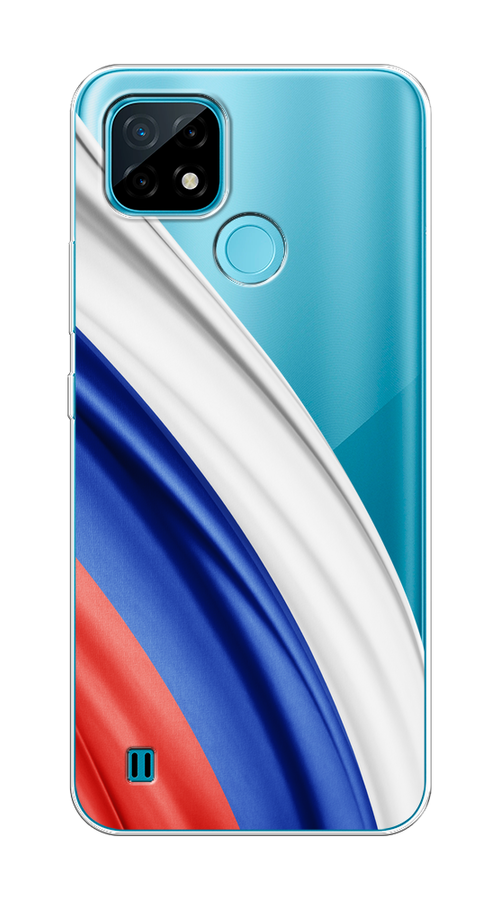 

Чехол на Oppo Realme C21 "Флаг России уголок", Белый;синий;красный;прозрачный, 254950-1