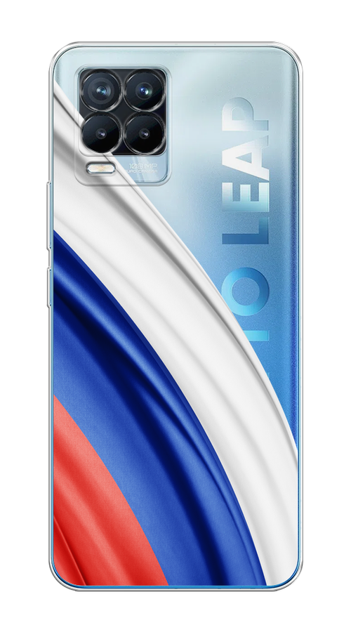 

Чехол на Oppo Realme 8/8 Pro "Флаг России уголок", Белый;синий;красный;прозрачный, 255450-1
