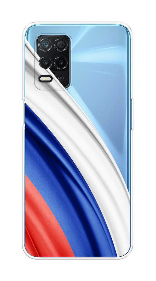 

Чехол на Realme 8 5G/Narzo 30 5G "Флаг России уголок", Белый;синий;красный;прозрачный, 257050-1