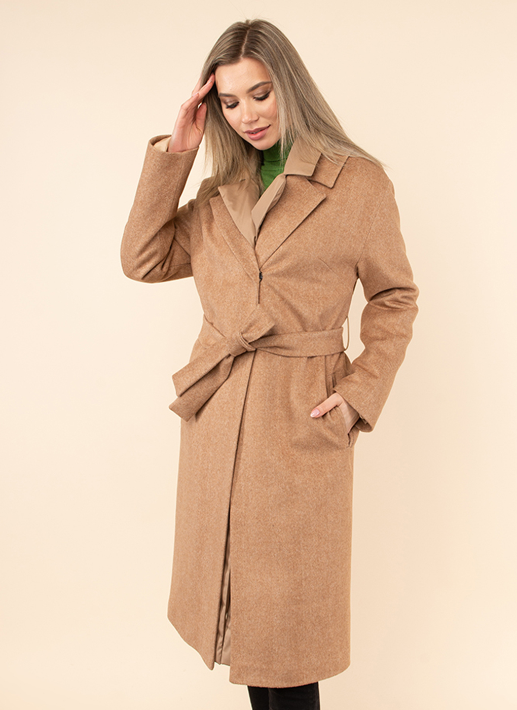 

Пальто женское Umi Collection 52669 коричневое 42 RU, 52669