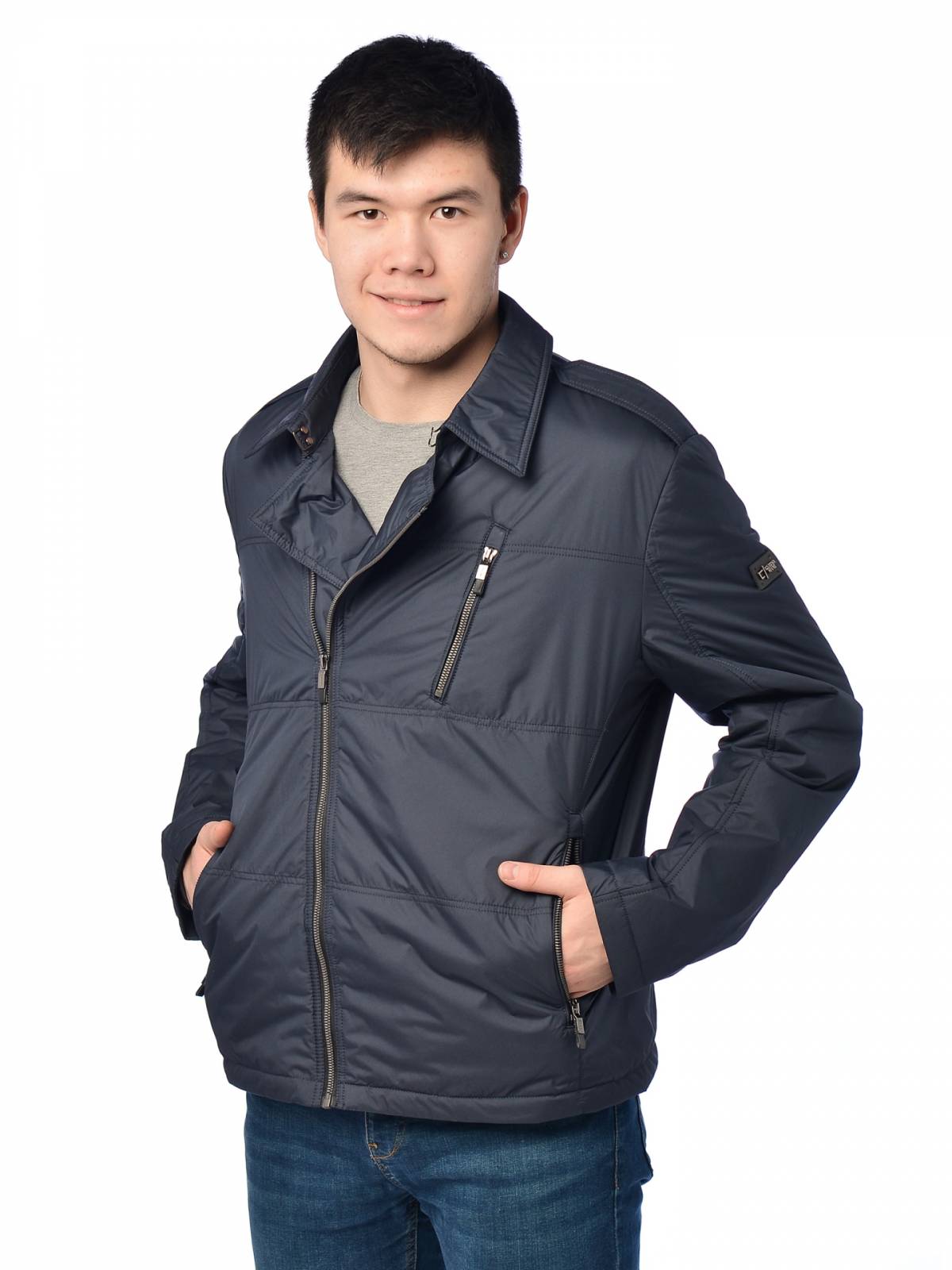

Куртка мужская Clasna 3228 синяя 54 RU, Синий, 3228
