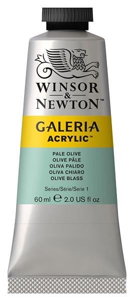 фото Краска акриловая winsor&newton galeria 60 мл бледно-оливковый