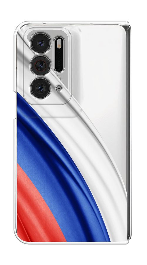 

Чехол на Oppo Find N "Флаг России уголок", Белый;синий;красный;прозрачный, 259650-1