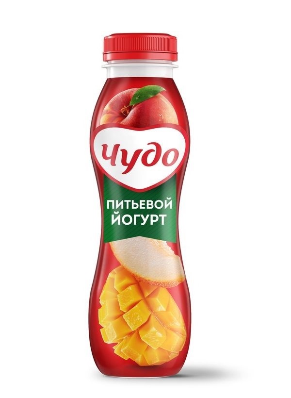 

Питьевой йогурт Чудо персик-манго-дыня 1,9% 260 г