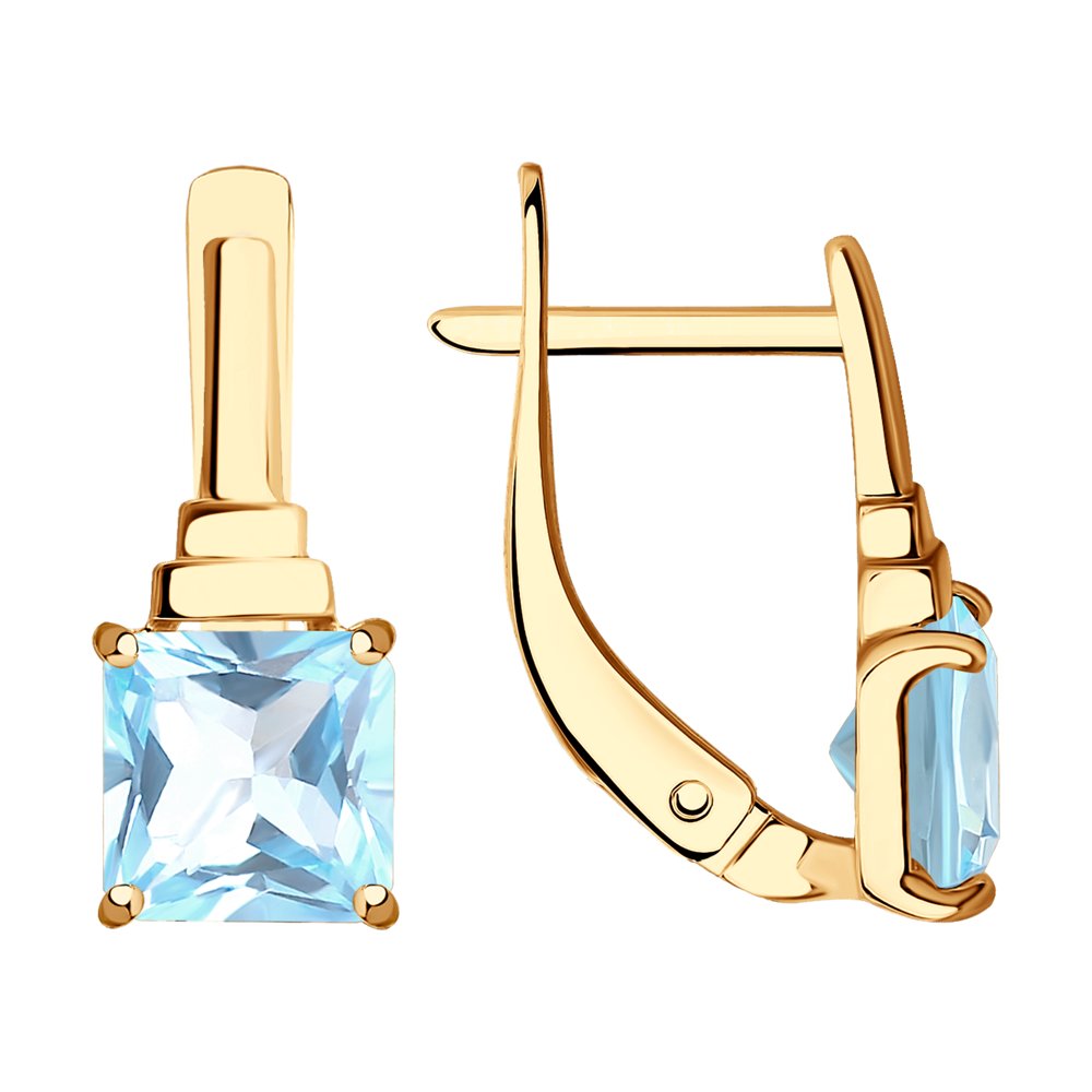 

Серьги из красного золота SOKOLOV 728004, топаз, 728004