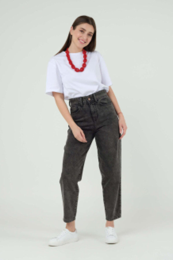 

Джинсы женские HE-QA T2884 серые 44 (доставка из-за рубежа), Серый, T2884