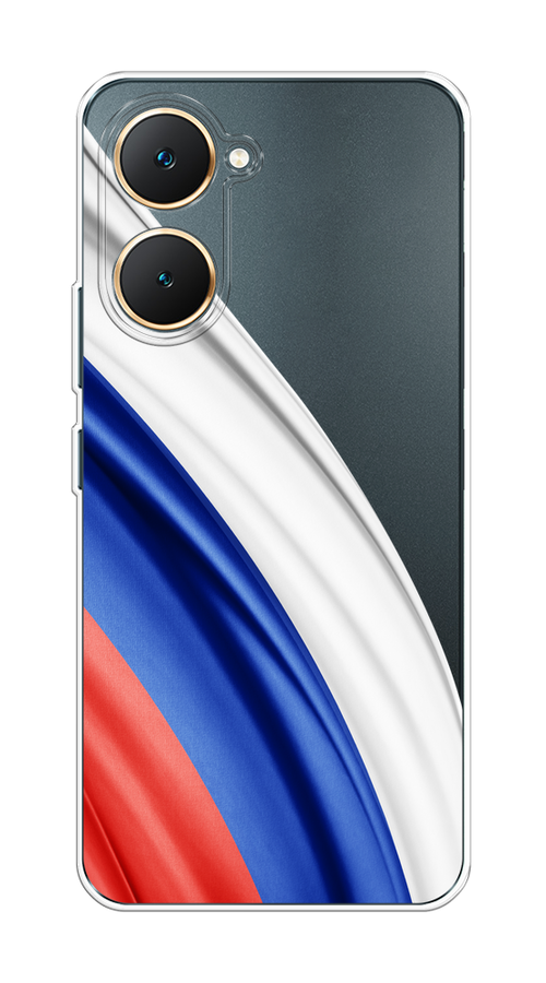 

Чехол на Vivo Y03 "Флаг России уголок", Белый;синий;красный;прозрачный, 2610450-1