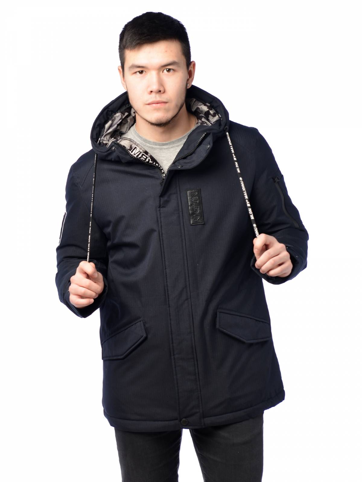 

Зимняя куртка мужская Malidinu 3387 синяя 50 RU, Синий, 3387