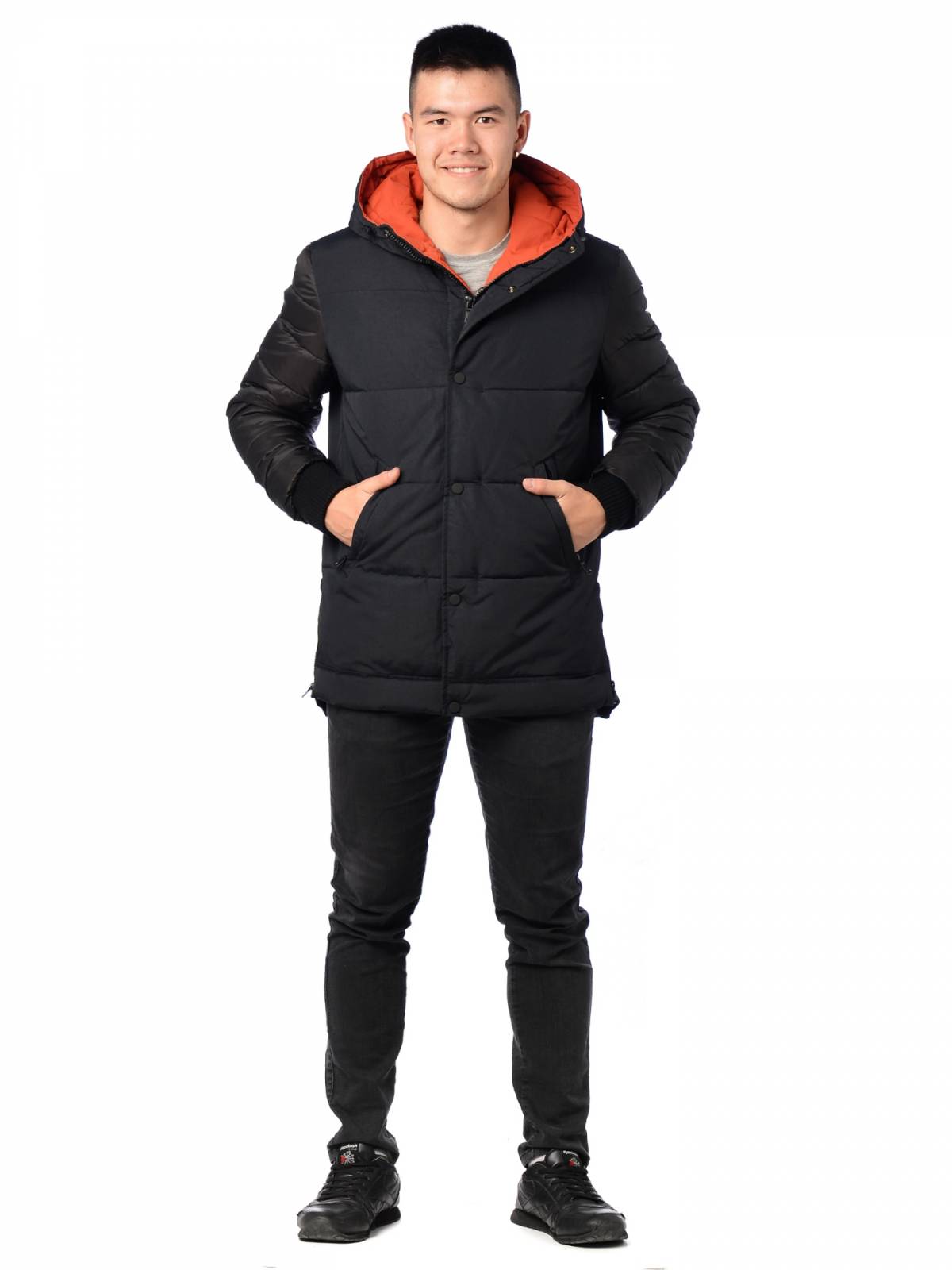 Зимняя куртка мужская Fanfaroni 3380 черная 48 RU