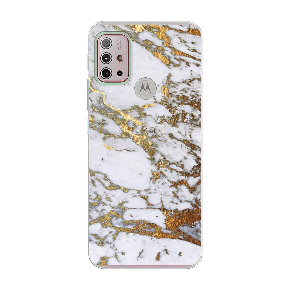 

Чехол Awog на Lenovo K13 Note/Motorola Moto G10/G20/G30 "Белый мрамор", 242150-3