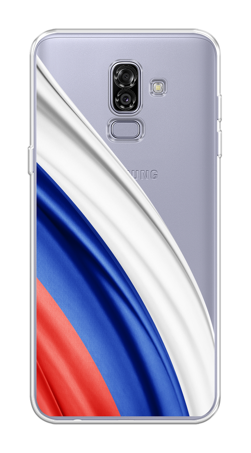 

Чехол на Samsung Galaxy J8 "Флаг России уголок", Белый;синий;красный;прозрачный, 26550-1