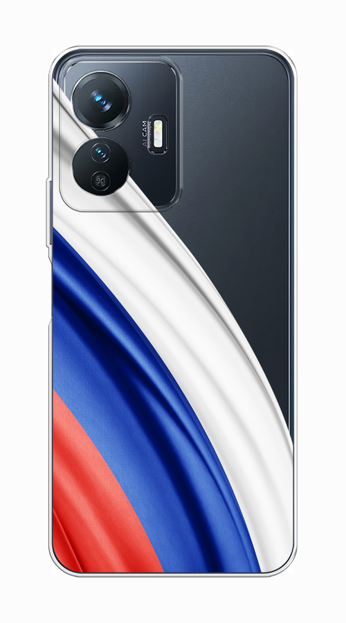 

Чехол на Vivo Y77e "Флаг России уголок", Белый;синий;красный;прозрачный, 267350-1