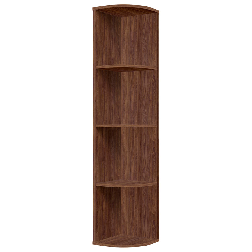 

Стеллаж Polini Home Smart угловой радиусный, 4 секции, винтаж, Коричневый