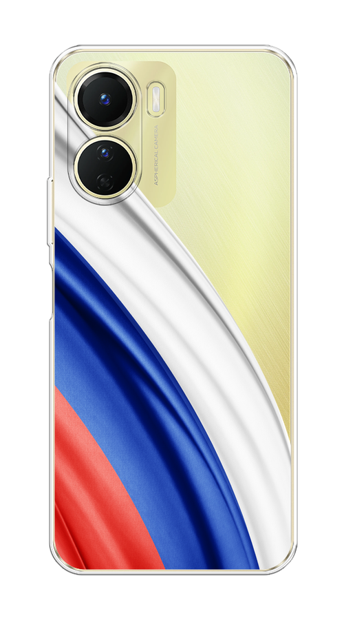 

Чехол на Vivo Y16 "Флаг России уголок", Белый;синий;красный;прозрачный, 267850-1