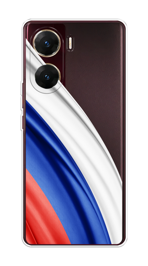 

Чехол на Vivo V29e 4G "Флаг России уголок", Белый;синий;красный;прозрачный, 269450-1